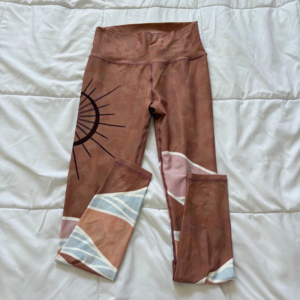 Silverwind Desert Sun High Waisted Sustainable Leggings Terracotta Womens Large